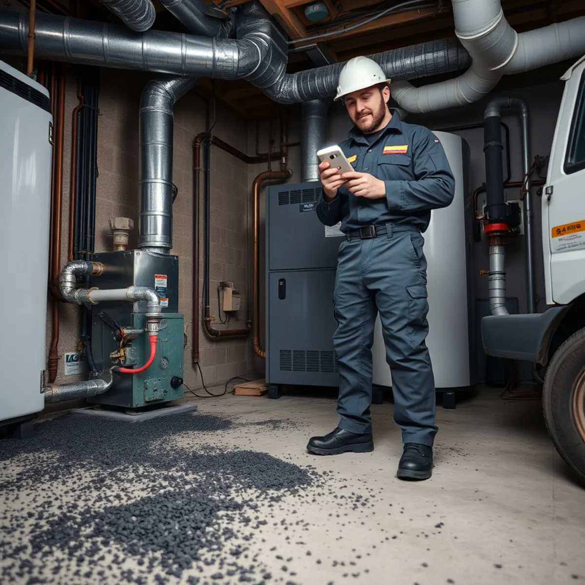 Oil Furnace Puff-Back Cleanup in New Berlin NY